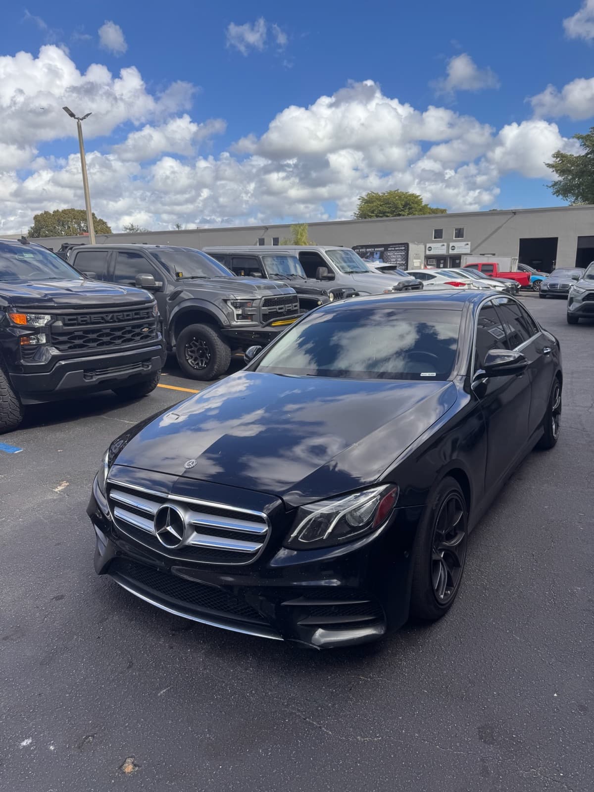 Dr. Tints Miami — black Mercedes-Benz with ceramic auto window tint